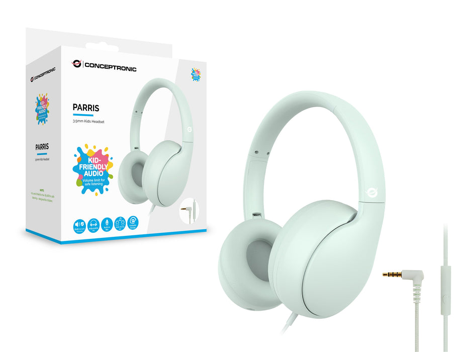 EAN 4015867242292 - Conceptronic PARRIS04GT auricular y casco Auriculares Alámbrico Diadema Llamadas/Música Verde claro imagen 3