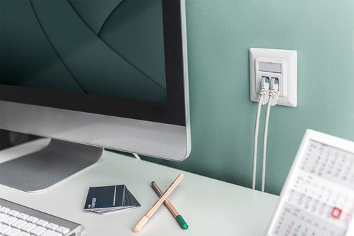 EAN 4016032362418 - Digitus DN-93831 placa de pared y cubierta de interruptor Blanco imagen 2