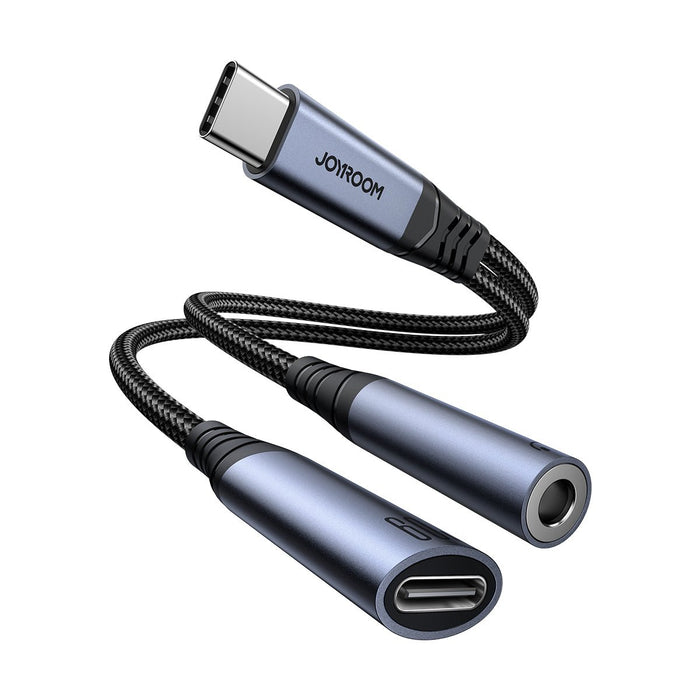 EAN 6956116773861 - JOYROOM SY-C02 cambiador de género para cable Type-C 3.5mm+Type-C Negro imagen 1