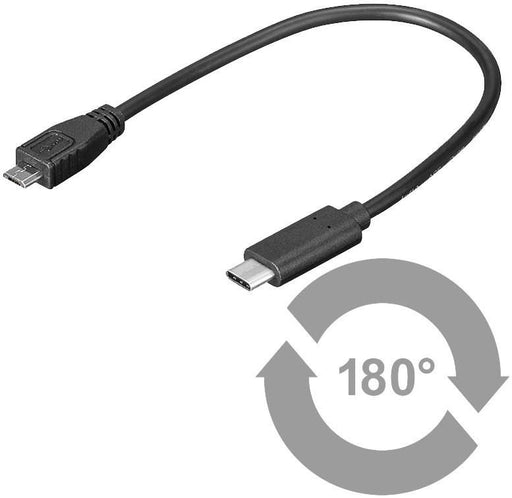 EAN 5712505328637 - Microconnect USB3.1CAMB02 cable USB USB 2.0 0,2 m Micro-USB B USB C Negro imagen 1