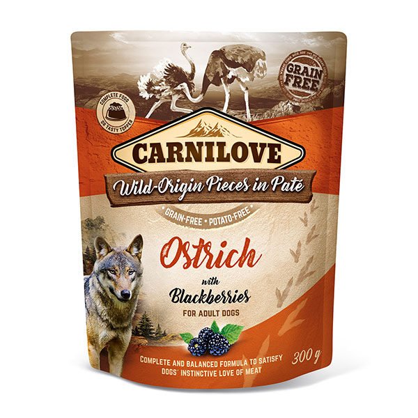 EAN 8595602537655 - Brit 8595602537655 alimento húmedo para perros Avestruz Adulto 300 g imagen 1
