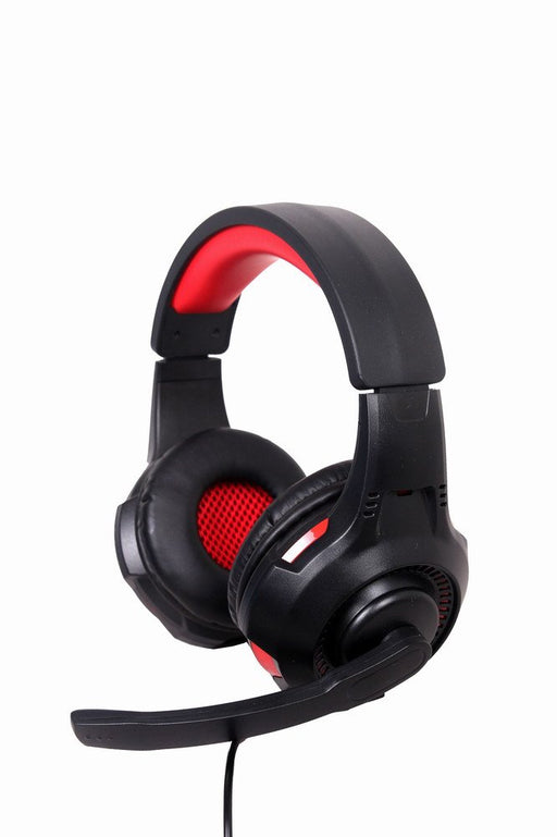 EAN 8716309110693 - Gembird GHS-U-5.1-01 auricular y casco Auriculares Alámbrico Diadema Juego Negro, Rojo imagen 2