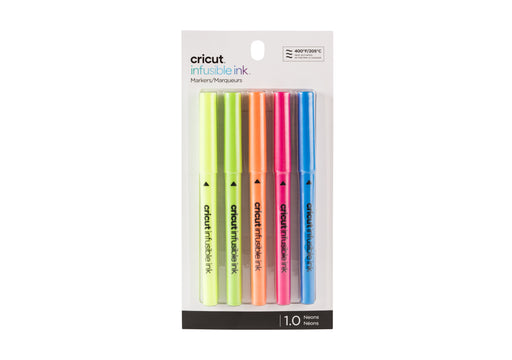 EAN 0093573260261 - Cricut Infusible Ink rotulador Fino Azul, Verde, Naranja, Rosa, Amarillo 5 pieza(s) imagen 1