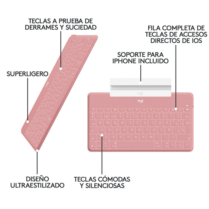 EAN 5099206094147 - Logitech 920-010043 teclado para móvil QWERTY Español Bluetooth Blanco imagen 13