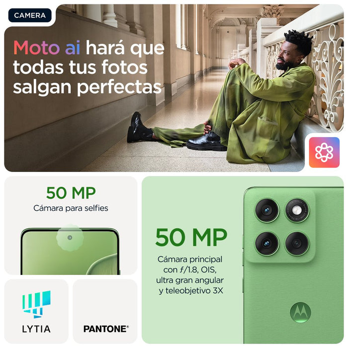 EAN 840023287213 - Motorola edge 60 16,9 cm (6.67") SIM doble Android 15 5G USB Tipo C 12 GB 512 GB 5200 mAh Verde imagen 15