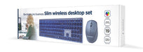 EAN 8716309121774 - Gembird KBS-ECLIPSE-M500 teclado Ratón incluido RF inalámbrico QWERTY Inglés de EE. UU. Negro imagen 9