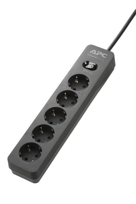 EAN 0731304347033 - APC PME5B-GR limitador de tensión Negro 5 salidas AC 230 V 1,5 m imagen 4
