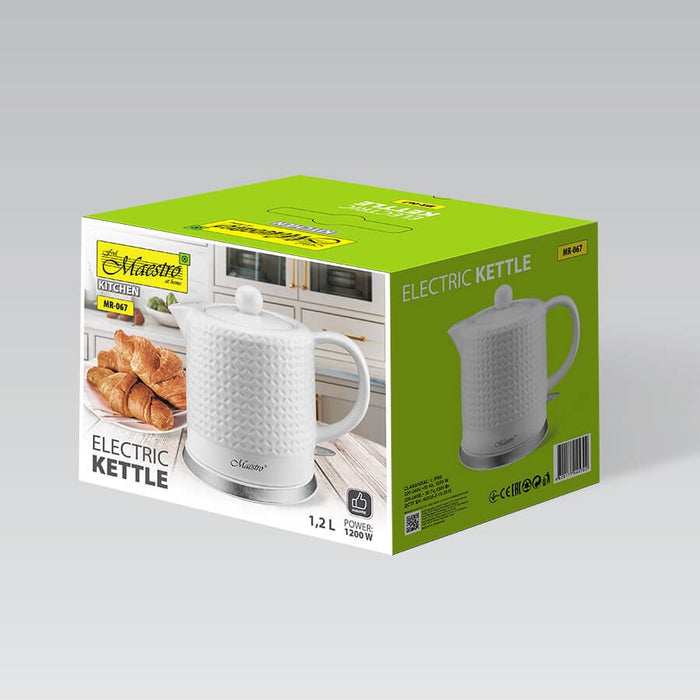 EAN 4820177145702 - Feel Maestro MR067 tetera eléctrica 1,5 L 1200 W Blanco imagen 3