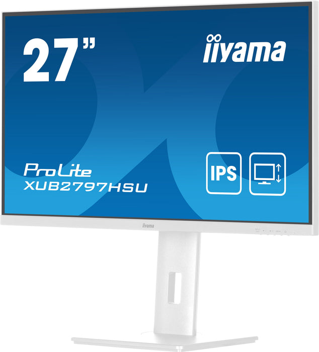 EAN 4948570124893 - iiyama ProLite XUB2797HSU-W2 pantalla para PC 68,6 cm (27") 1920 x 1080 Pixeles Full HD LED Blanco imagen 6