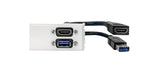 EAN 5704174894643 - Vivolink WI221295 toma de corriente HDMI + USB A Blanco imagen 1