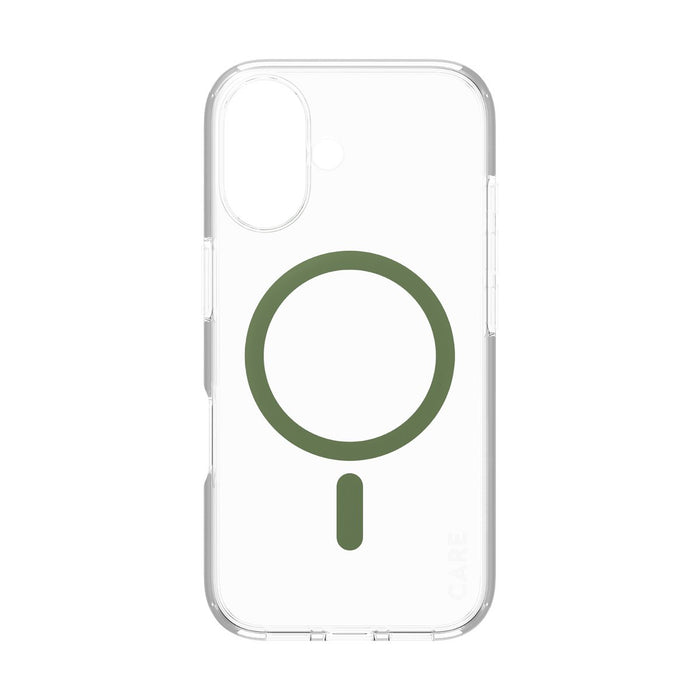 EAN 5715685004353 - PanzerGlass CARE™ by ® Urban Combat Case Transparent w. Green MagSafe iPhone 16 funda para teléfono móvil imagen 4