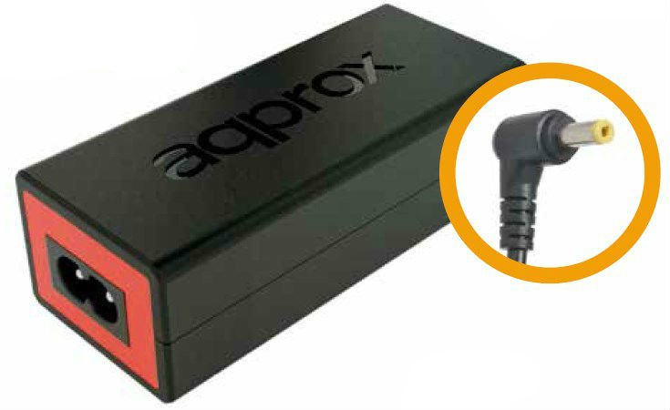 EAN 8435099522256 - Approx appA08 adaptador e inversor de corriente Interior 90 W Negro, Rojo imagen 1