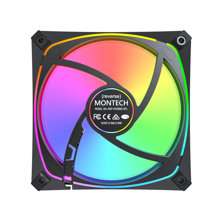 EAN 4710562748536 - Montech RX120 PRO Carcasa del ordenador Ventilador 12 cm Blanco 3 pieza(s) imagen 6