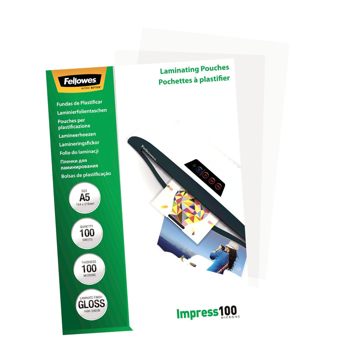 EAN 0077511535109 - Fellowes 5351002 plastificador 100 pieza(s) imagen 2