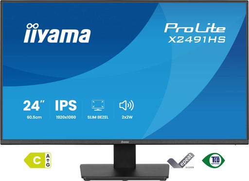 EAN 4948570127399 - iiyama ProLite X2491HS-B1 pantalla para PC 60,5 cm (23.8") 1920 x 1080 Pixeles Full HD LCD Negro imagen 2