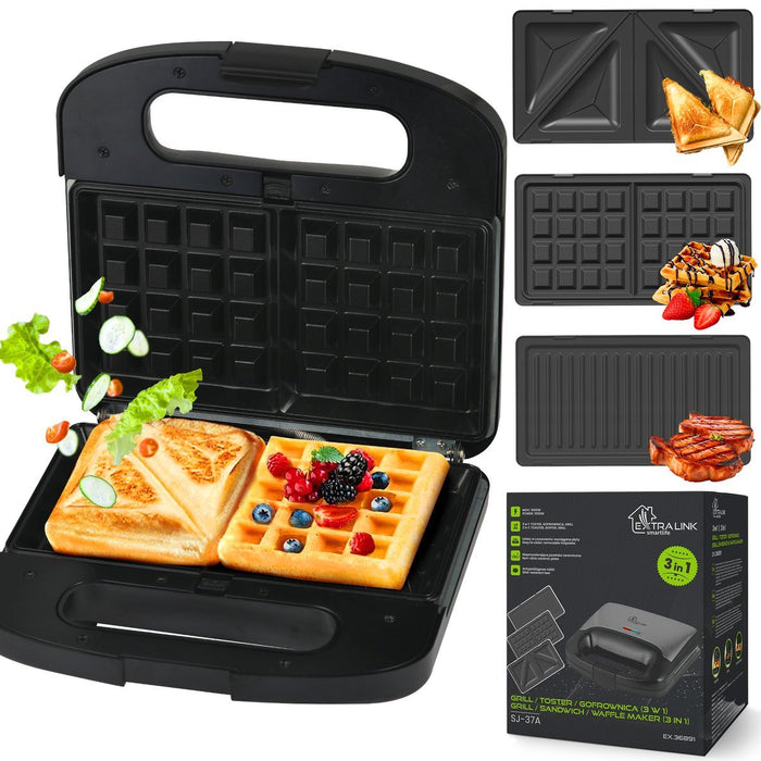 EAN 5905090336891 - Extralink SMART LIFE GRILL SANDWICH & WAFFLE MAKER SJ-37A sandwichera imagen 17