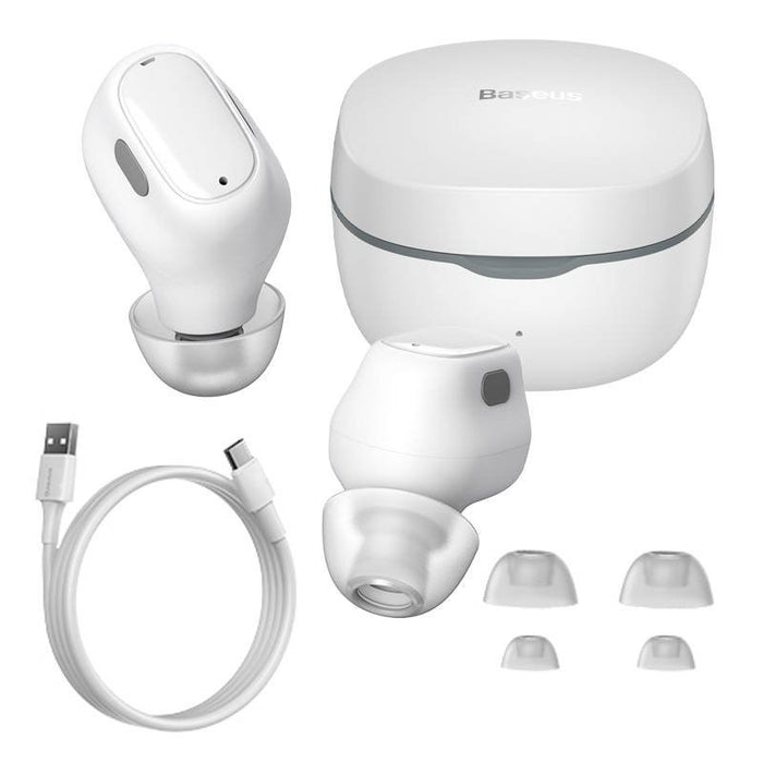 EAN 6932172628390 - Baseus WM01 Auriculares Inalámbrico Dentro de oído Llamadas/Música USB Tipo C Bluetooth Blanco imagen 2