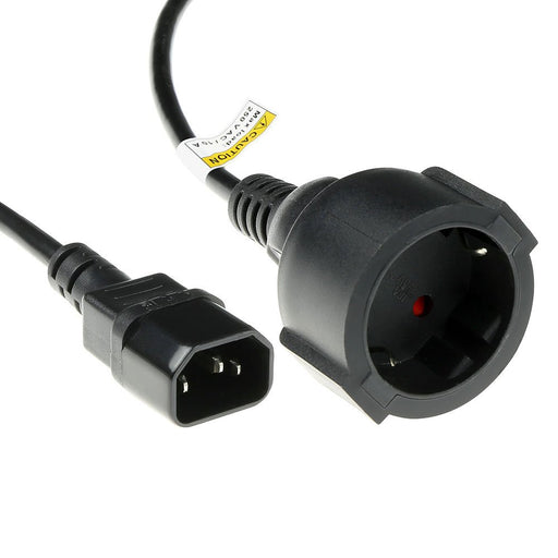 EAN 8716065345032 - ACT AK5219 cable de transmisión Negro 0,6 m C14 acoplador Enchufe tipo F imagen 1