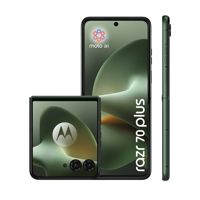 EAN 840493618555 - Motorola razr 70 plus 17,5 cm (6.9") SIM doble Android 16.0 5G USB Tipo C 12 GB 512 GB 4500 mAh Verde oscu imagen 3