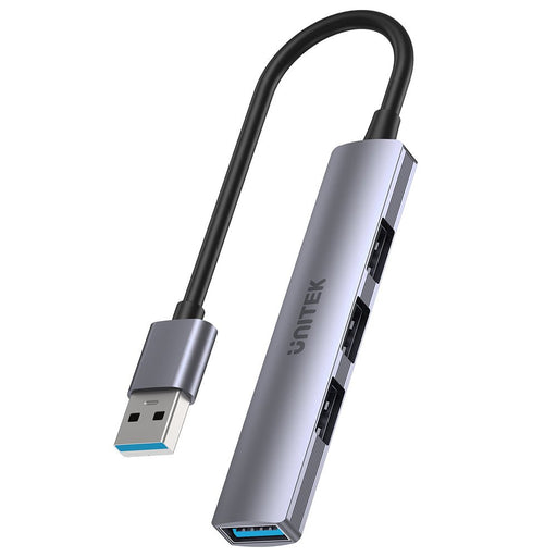 EAN 4894160050090 - UNITEK H1208A hub de interfaz USB 3.2 Gen 1 (3.1 Gen 1) Type-A 5000 Mbit/s Gris imagen 1