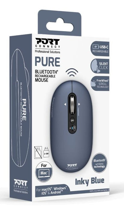EAN 3567049105051 - Port Designs PORT Connect PURE MAC ratón Universal Ambidextro Bluetooth Óptico 3200 DPI imagen 7