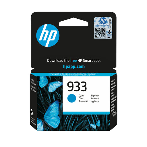 EAN 0195122139926 - HP 933 Cyan Officejet Ink Cartridge cartucho de tinta 1 pieza(s) Rendimiento estándar imagen 1