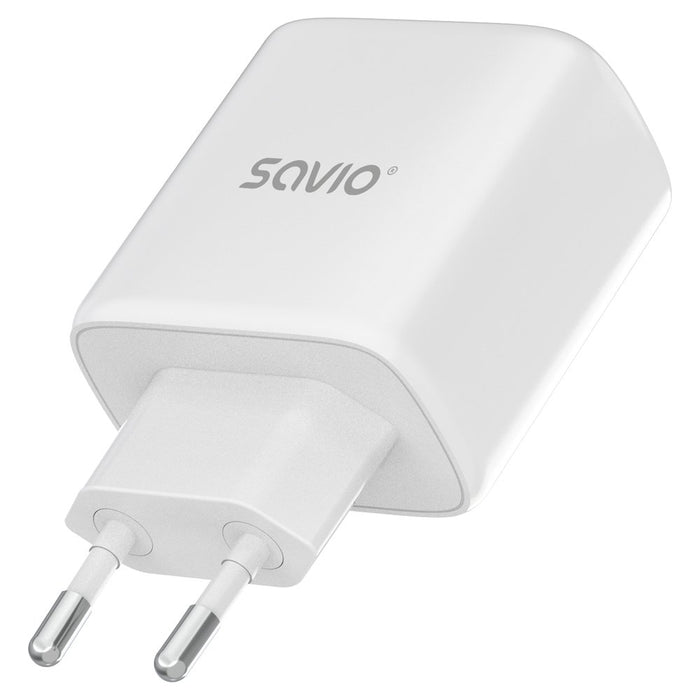 EAN 5907264110078 - Savio LA-14 cargador de dispositivo móvil Universal Blanco Corriente alterna Exterior imagen 2
