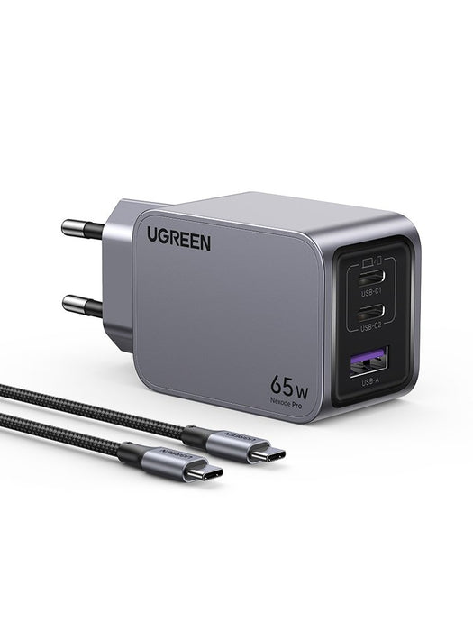 EAN 6941876228713 - Ugreen 25871 cargador de dispositivo móvil Universal Gris Corriente alterna Carga rápida Interior imagen 2