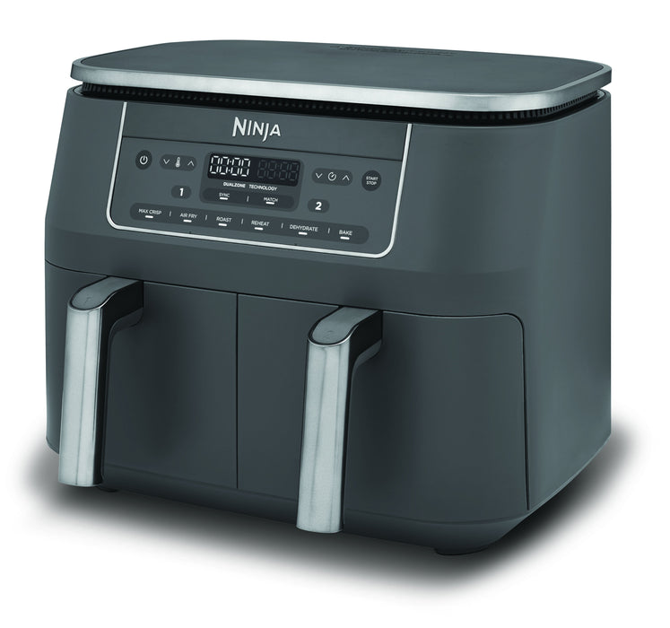 EAN 0622356322690 - Ninja DZ300EU freidora Doble 7,6 L Independiente 2470 W Freidora de aire caliente Gris imagen 4