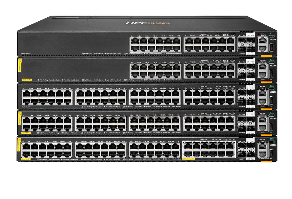 EAN 0190017535012 - HPE Aruba Networking CX 6200M 24G Class4 PoE 4SFP+ Switch imagen 1