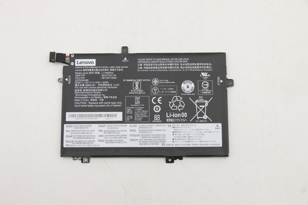 EAN 5706998927125 - Lenovo 5B10W13896 refacción para laptop Batería imagen 1
