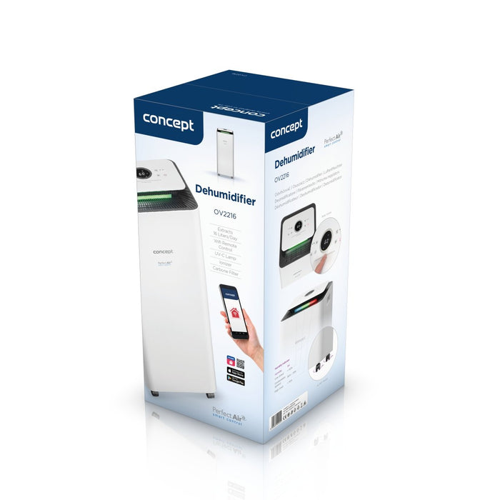 EAN 8595631020555 - Concept OV2216 deshumidificador 3,5 L 45 dB 240 W Blanco imagen 16