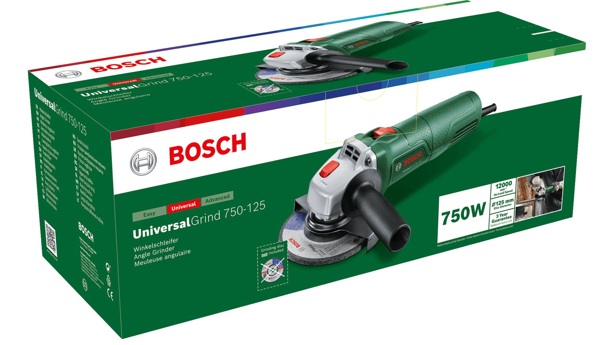 EAN 4059952603834 - Bosch UniversalGrind 750-125 amoladora angular 12,5 cm 12000 RPM 750 W 1,9 kg imagen 2