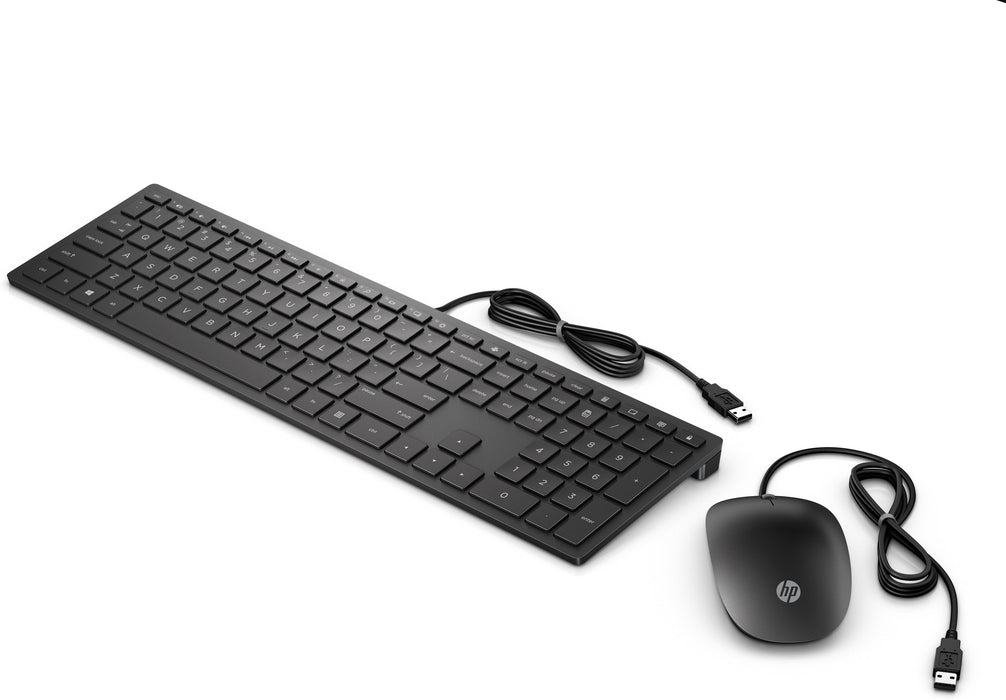 EAN 0192545458016 - HP Pavilion Wired Combo Keyboard 400 teclado Ratón incluido Oficina USB Negro imagen 2
