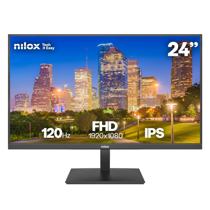 EAN 8431775136571 - Nilox MONITOR 24 IPS 120 HZ HDMI Y DP pantalla para PC 61 cm (24") 1920 x 1080 Pixeles Full HD Negro imagen 1
