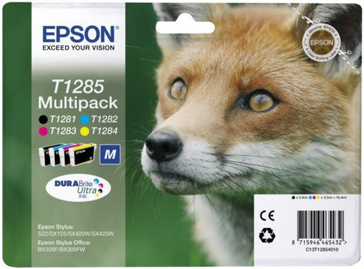 EAN 8715946465432 - Epson Fox T1285 DURABrite Ultra cartucho de tinta 1 pieza(s) Original Negro, Cian, Magenta, Amarillo imagen 1