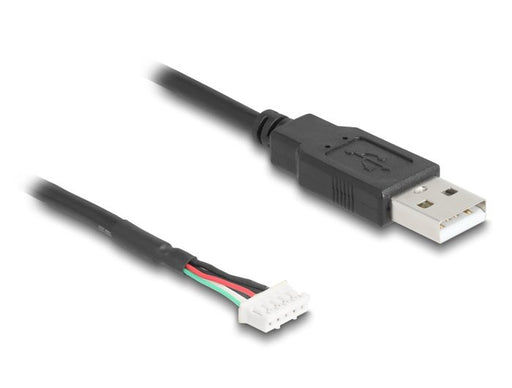 EAN 4043619121090 - DeLOCK 12109 cable USB USB 2.0 0,6 m USB A 5-pin terminal block Negro imagen 2