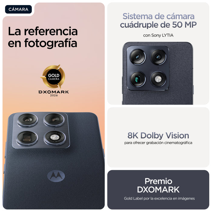 EAN 0840493604862 - Motorola signature 17,2 cm (6.78") SIM doble Android 16.0 5G USB Tipo C 16 GB 512 GB 5200 mAh Azul oscuro imagen 7