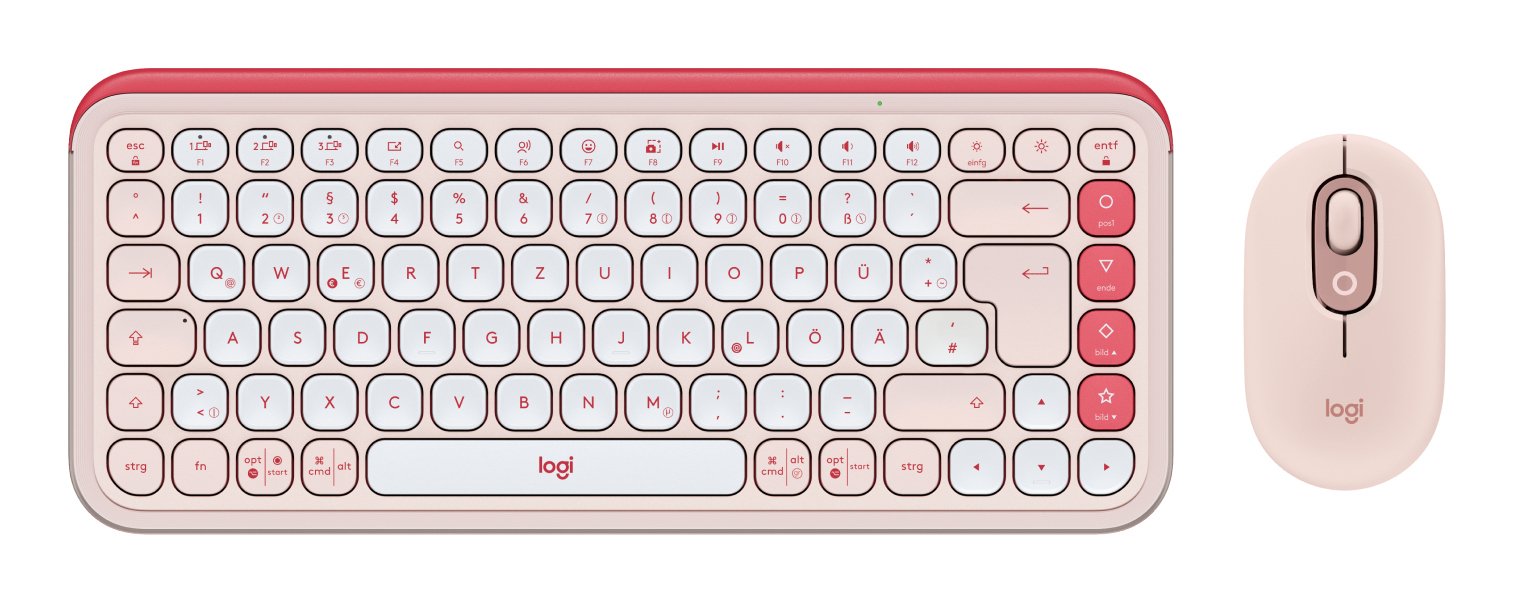 EAN 5099206127623 - Logitech 920-013108 teclado Ratón incluido Universal Bluetooth QWERTZ Alemán Rosa imagen 1