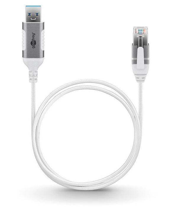 EAN 4040849743818 - Goobay 74381 cambiador de género para cable USB 3.0 type A RJ45 Blanco imagen 5