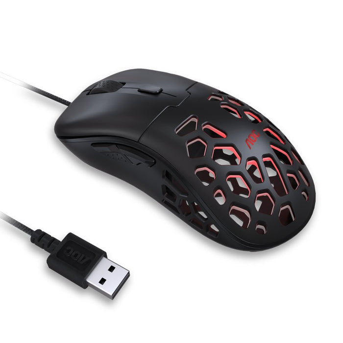 EAN 4038986631075 - AOC GM510B ratón Juego mano derecha USB tipo A Óptico 16000 DPI imagen 3