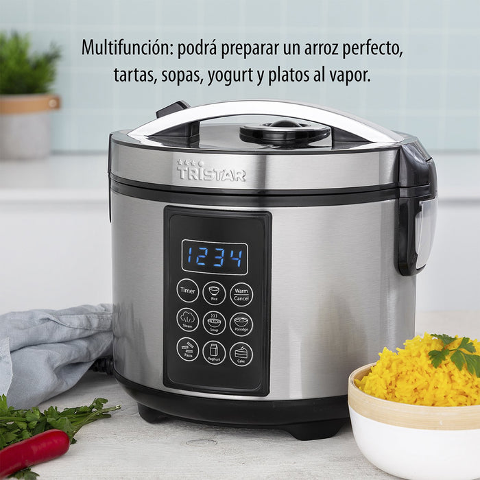 EAN 8713016090966 - Tristar RK-6132 olla multi-cocción 1,5 L 500 W Negro, Acero inoxidable imagen 15