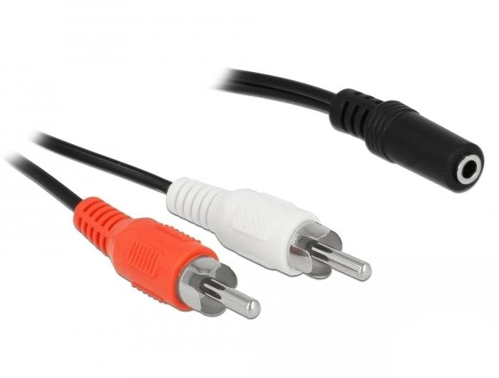 EAN 4043619858088 - DeLOCK 85808 cable de audio 1,4 m 2 x RCA 3,5mm Negro, Rojo, Blanco imagen 2