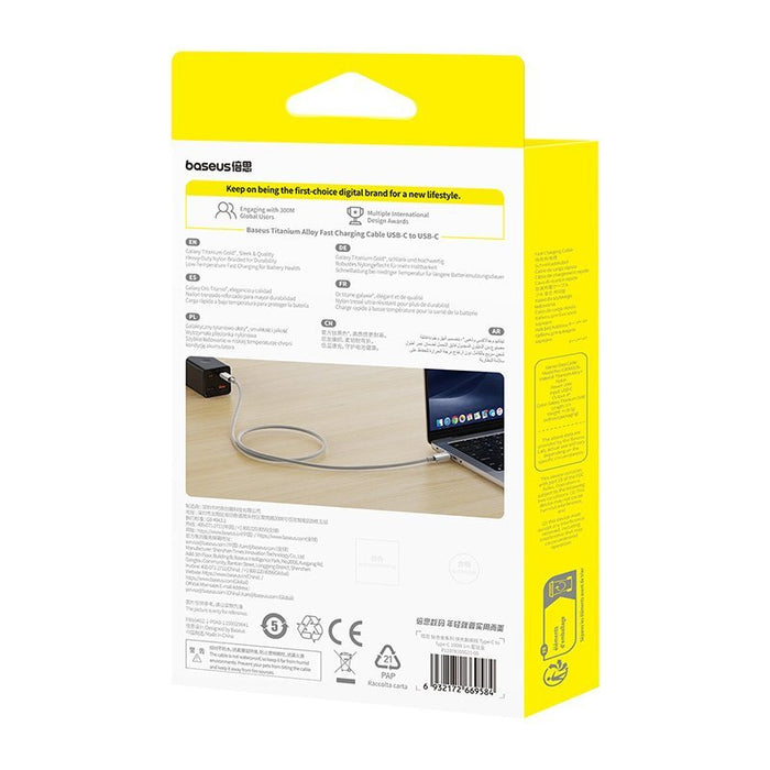 EAN 6932172669584 - Baseus P10378100G21-00 cable USB USB 2.0 1 m USB C Titanio imagen 11