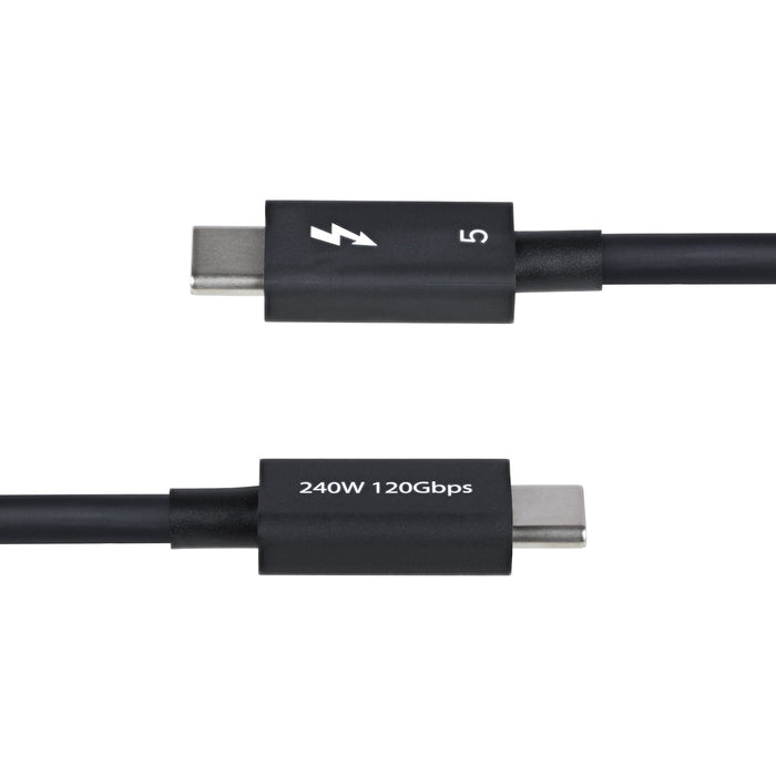 EAN 0065030920360 - StarTech.com TBLT5MM50CM240W cable Thunderbolt 0,5 m 80 Gbit/s Negro imagen 3