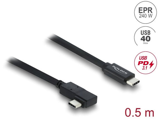 EAN 4043619817092 - DeLOCK 81709 cable USB USB4 Gen 3x2 0,5 m USB C Negro imagen 2