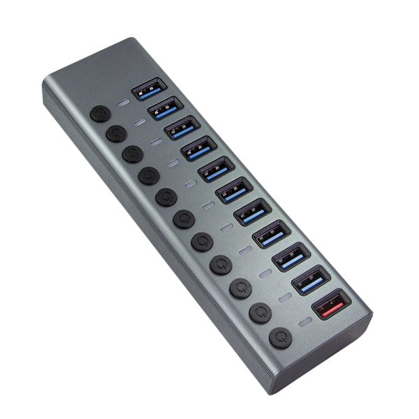 EAN 4052792065527 - LogiLink UA0388 hub de interfaz USB 3.2 Gen 1 (3.1 Gen 1) Type-B 5000 Mbit/s Gris imagen 4
