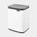 EAN 8710755222368 - Brabantia Bo Waste Bin 7 L Rectangular Acero Negro, Blanco imagen 2