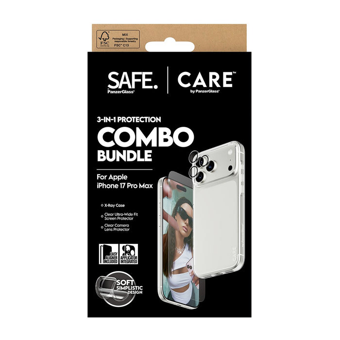 EAN 5715685027529 - PanzerGlass SAFE. | CARE™ by ® 3-in-1 Combo Bundle iPhone 17 Pro Max Protector de pantalla Apple 1 pieza( imagen 3