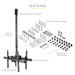 EAN 0065030880671 - StarTech.com FPCEILBTB soporte para pantalla de señalización 190,5 cm (75") Negro imagen 16